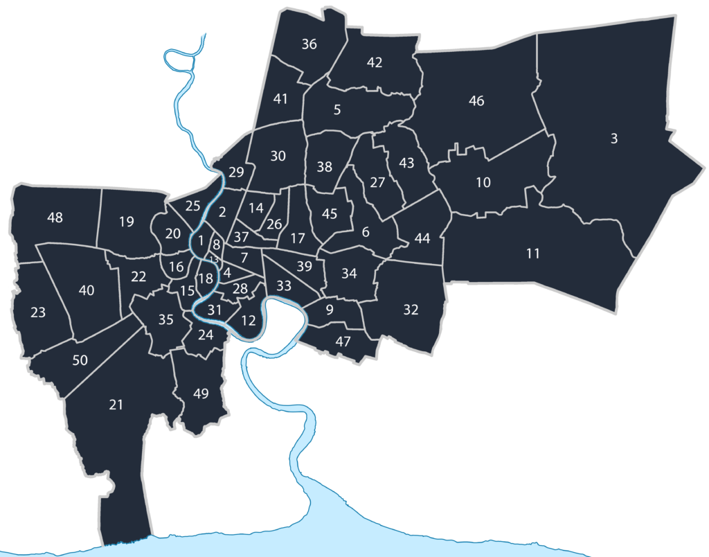 Provinz Bangkok - Distrikte